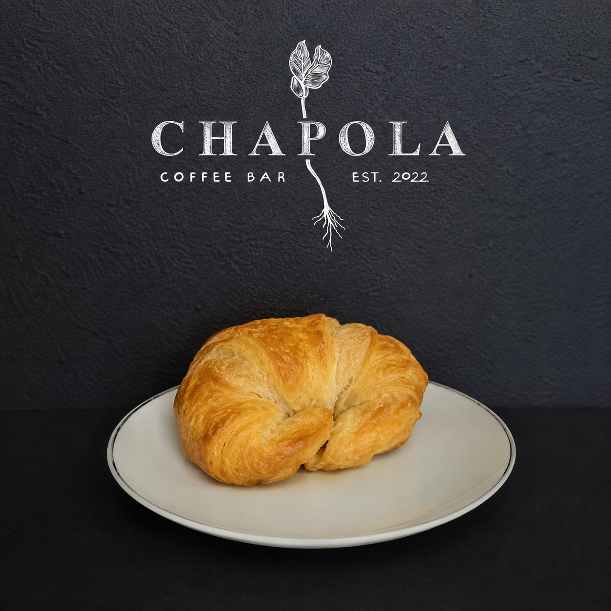Croissant with butter